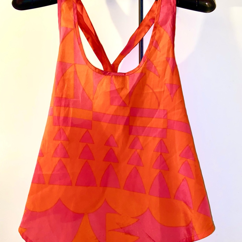 Neon open back top